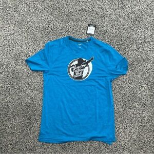 Custom Designed Blue Graphic T-Shirt-New With Tags